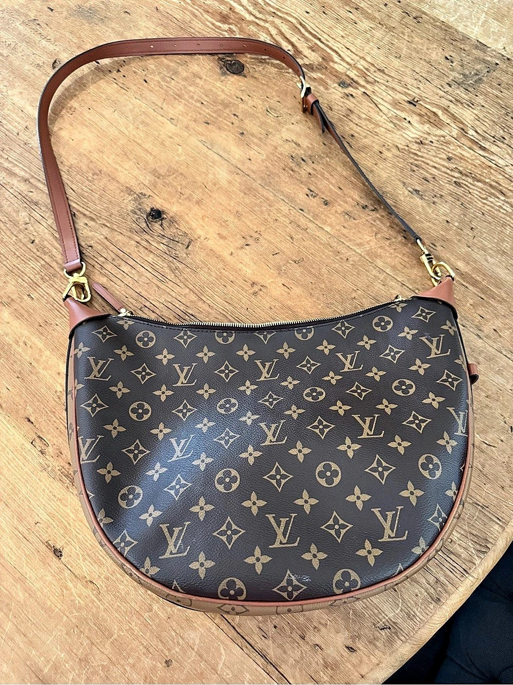 Louis Vuitton Loop Hobo Monogram Crossbody in Brown
